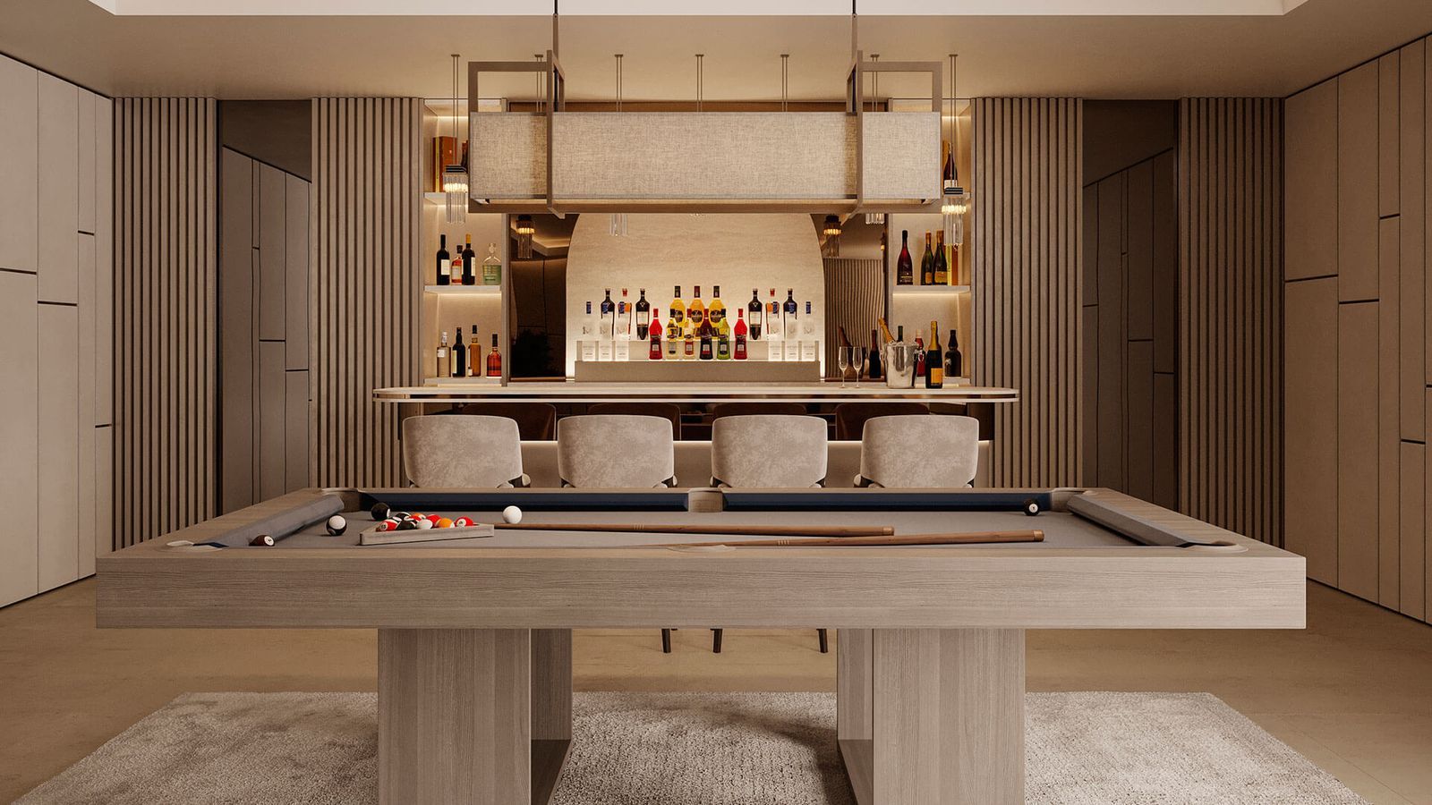 16 luxury games room bar